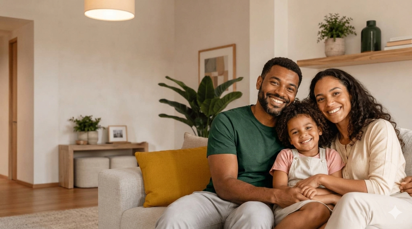Família sorrindo